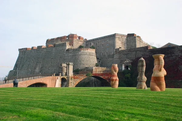 Priamar festung in savona Stockbild