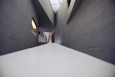 İç mimari Kiasma Müzesi Helsinki, Finlandiya