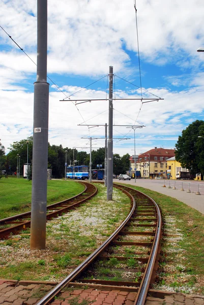 Tramway way in Tallin, Estonia — Stock Photo, Image