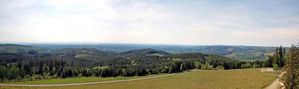 Panoramisch uitzicht van Plateau de Millevaches — Stockfoto