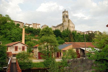 Bellac church in Haute Vienne clipart