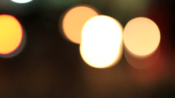 Feu de circulation de ville Bokeh 