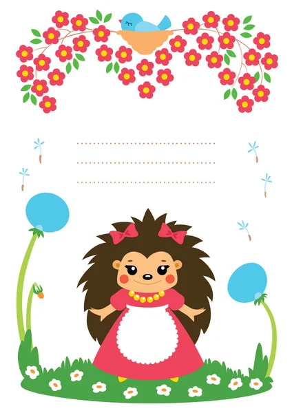 Cute baby card — Stock Vector