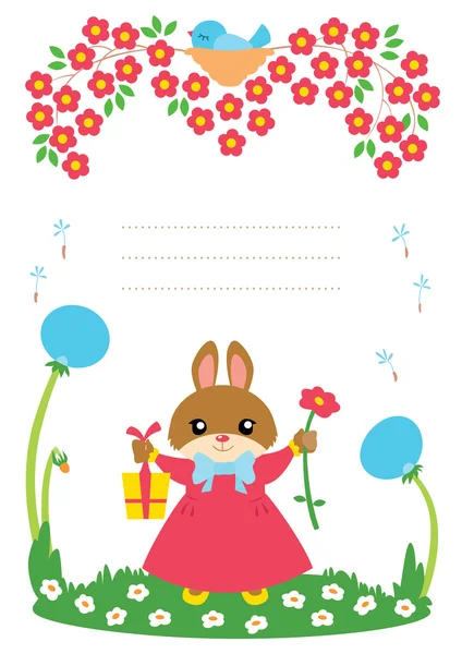 Cute baby card — Stock Vector