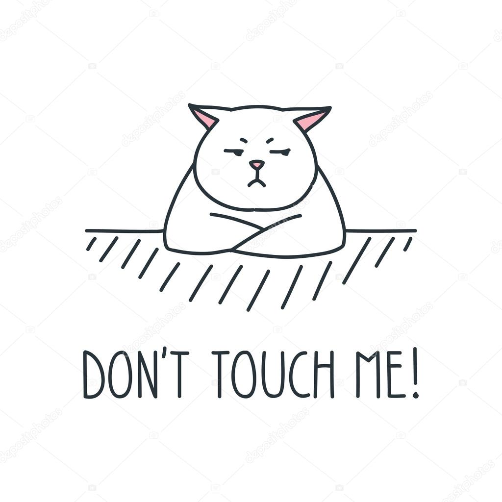 Don't touch me Stock Vector Image by ©SlyBrowney #120456096 Don't touch me Stock Vector Image by ©SlyBrowney #120456096