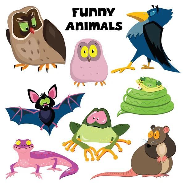 Grupo de animales — Vector de stock