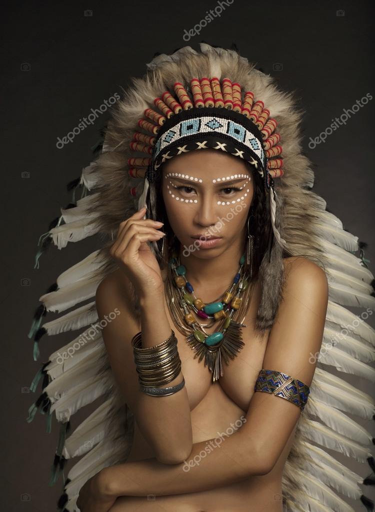 Native American Indian Girl Stock Photo by Â©sbures 63266719