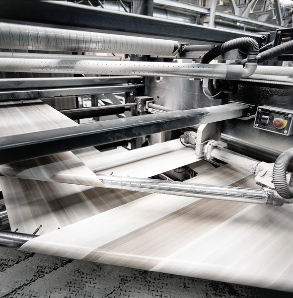 Velocità di stampa offset al lavoro — Foto Stock