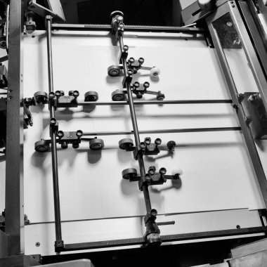 Bir baskı fabrikasının detaylı görüntüsü..