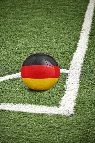 Traditionella fotboll - Tyskland flagga — Stockfoto