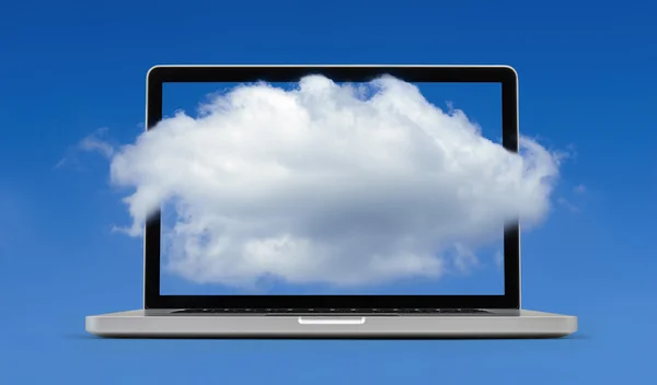 Cloud computing - percorso di ritaglio — Foto Stock