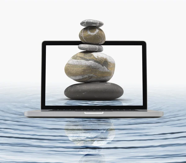 Zen computing - uitknippad — Stockfoto