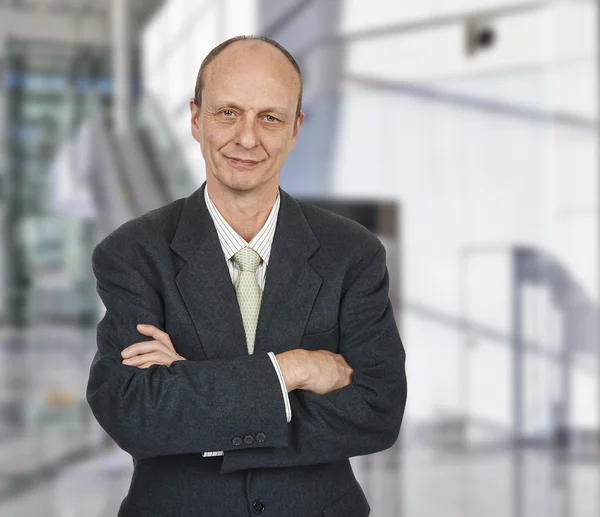 Businessman in suit with white shirt and tie — Stock Photo, Image