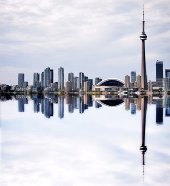 Güzel Toronto Cityscape su yansıması ile