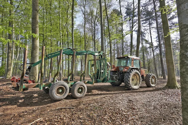 Lumberjack traktorn — Stockfoto