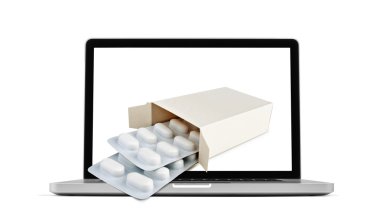 Çevrimiçi işlem, Online terapi Tema.