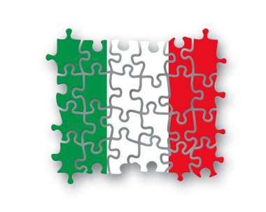 İtalya bayrağı Yapboz