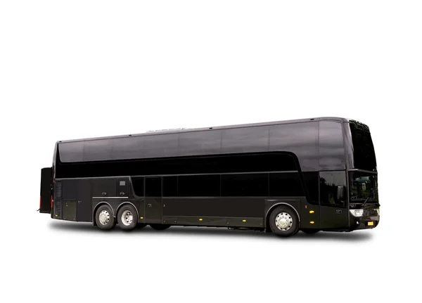 Zwarte reizen bus — Stockfoto