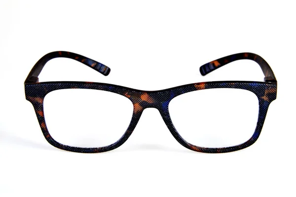 Classical Business Eyeglasses Isolated White — Stock Photo, Image