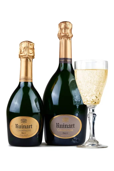 Brussels Belgium November 2020 Two Different Kind Champagne Ruinart Bottles — Stock Photo, Image