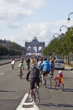 Araba Tervueren Ave Brussels City's - 2 bir parçası olarak ücretsiz sokaklarda