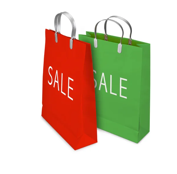 Two Shopping Bags opened and closed — Stock Photo, Image