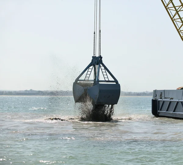 Harbor Dredging — Stock Photo, Image