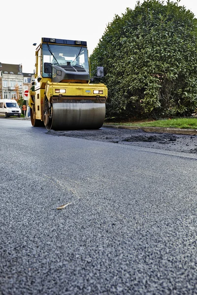 Heavy roller compactor — Stock Photo, Image