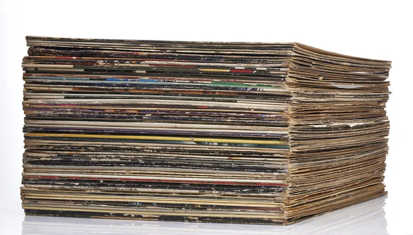 Coleção de registros coloridos — Fotografia de Stock