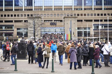 Pazar, 11 Ocak 2015 Brussels adlı yürüyüş vatandaş