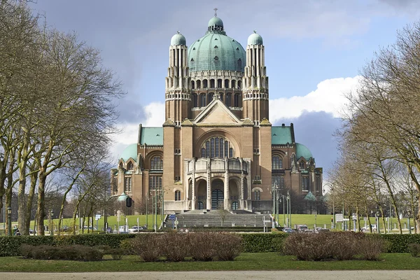 Национальная базилика Святого Сердца в Брюсселе — стоковое фото