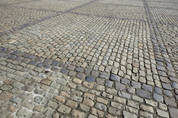 Detalle de una carretera adoquinada — Foto de Stock