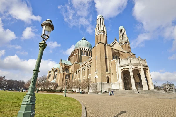 Nationale basilika des heiligsten herzens in koekelberg, brussels, belgi — Stockfoto
