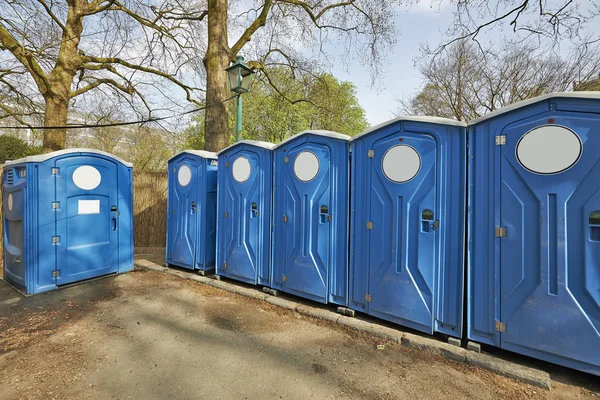Biological portable toilets Royalty Free Stock Photos