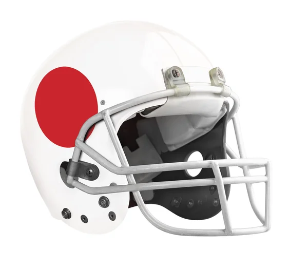 已标记的日本橄榄球头盔 — 图库照片