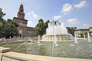 Castello sforzesco Milano, İtalya