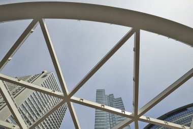 Place Rogier için gölgelik altında inşaat, Brussels, Belçika