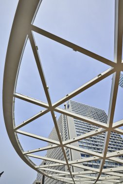 Place Rogier için gölgelik altında inşaat, Brussels, Belçika