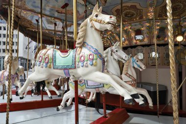Classic carousel horses clipart