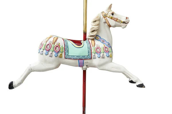 Um cavalo de carrossel clássico — Fotografia de Stock