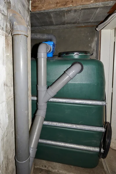 New green water tank — Stock Photo, Image