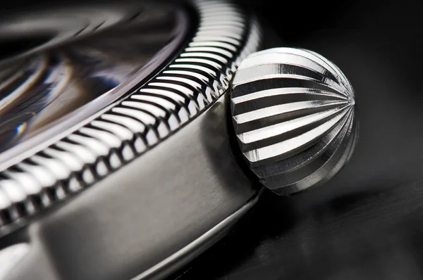 Detail macro of a luxurious wrist watch — Stock Photo, Image