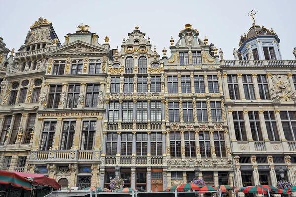 Newly restored facades from the Grand Place in Brussels — Stock Photo, Image