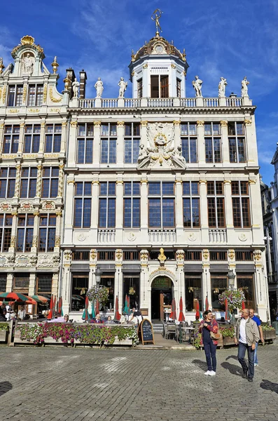 Newly restored facades from the Grand Place in Brussels — Stock Photo, Image