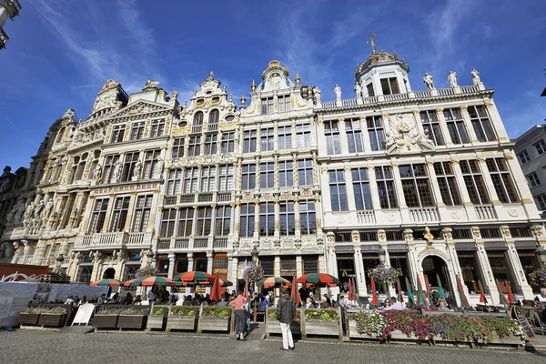 Newly restored facades from the Grand Place in Brussels — Stock Photo, Image