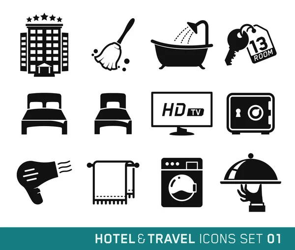 Hotel y viajes — Vector de stock