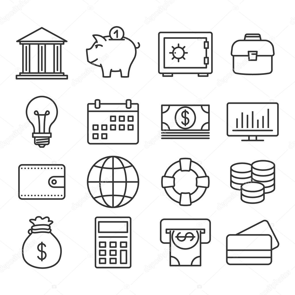 Finance icons