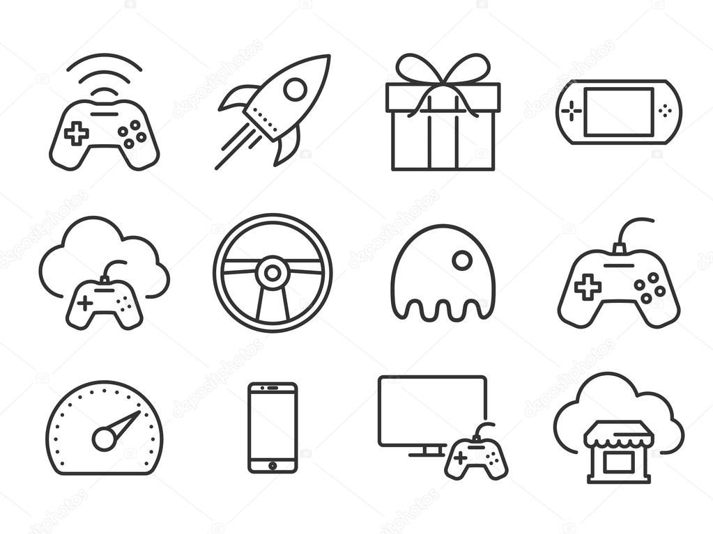 Video games icons