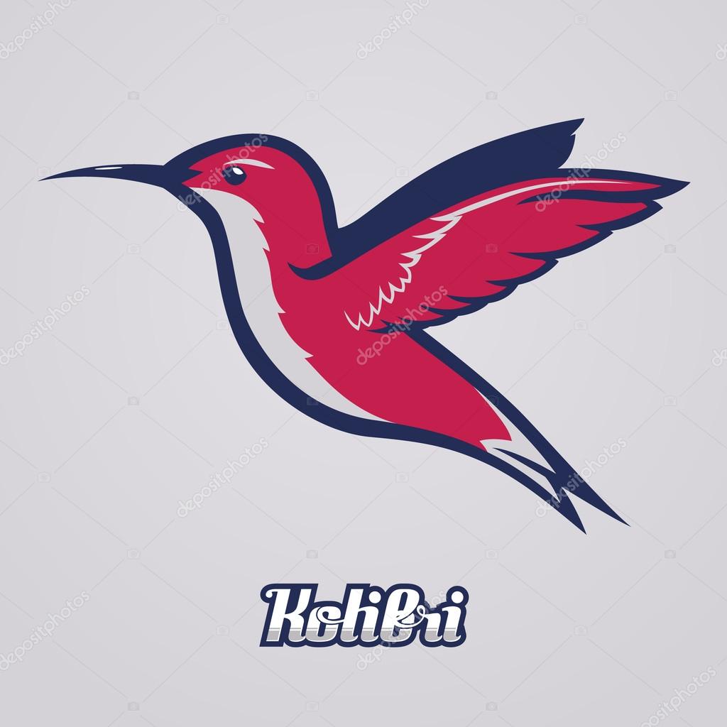 Hummingbird.  Vector to be used as a mascot or logo etc.