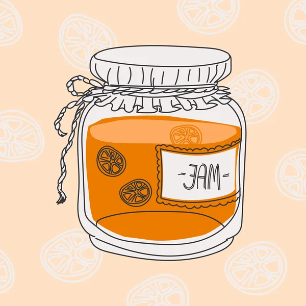 Мультфільм варення jar — стоковий вектор